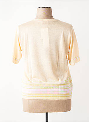 T-shirt coupe droite manches courtes jaune LEWINGER femme