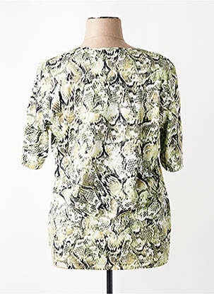 T-shirt imprimé fantaisie manches courtes vert RABE femme