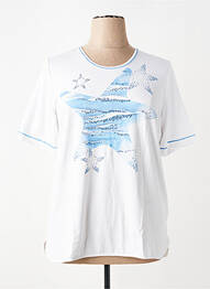 T-shirt imprimé fantaisie manches courtes blanc RABE femme