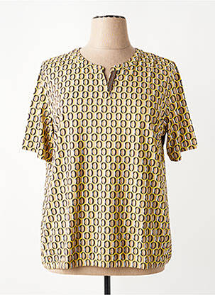 T-shirt imprimé fantaisie manches courtes jaune RABE femme
