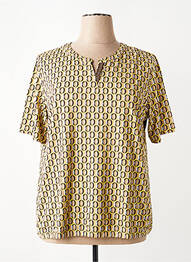 T-shirt imprimé fantaisie manches courtes jaune RABE femme