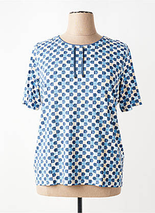 T-shirt imprimé fantaisie manches courtes bleu RABE femme