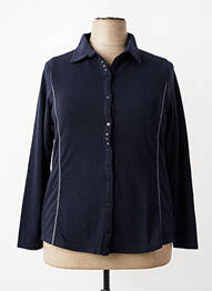 Gilet manches longues stretch bleu I.ODENA femme