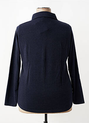 Gilet manches longues stretch bleu I.ODENA femme
