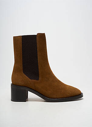 Bottines/boots bout pointu talon de 4 à 6cm marron SCHMOOVE femme