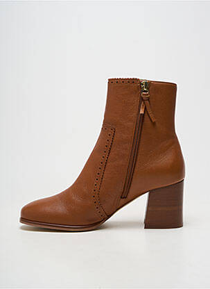Bottines/boots matière lisse talon de 7 à 9cm marron SOFIA COSTA femme