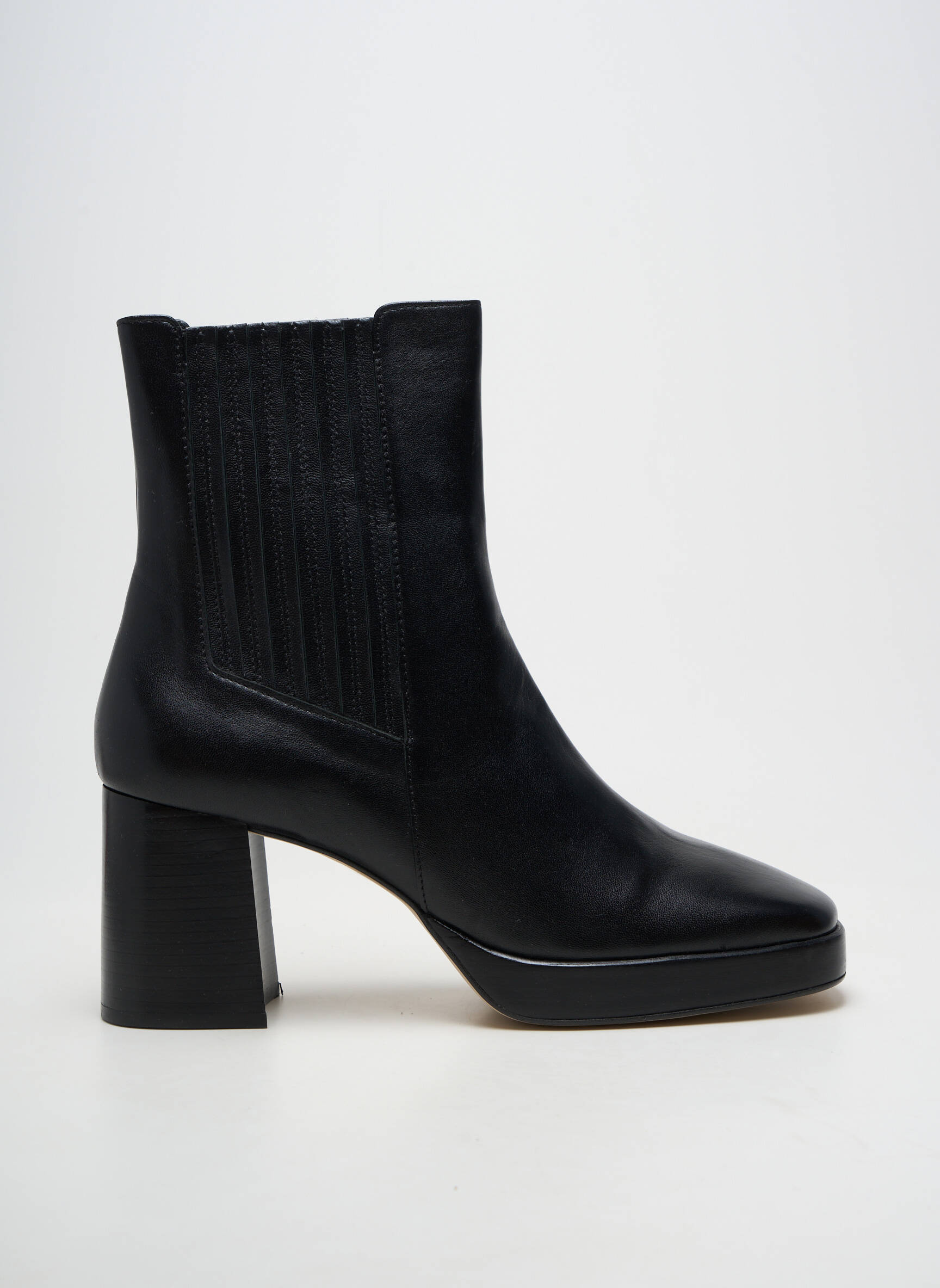 Bottines/boots matière lisse talon de 7 à 9cm noir SOFIA COSTA femme