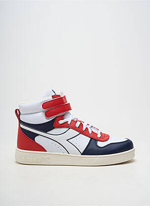 Baskets matière lisse talon plat jusqu'à 3cm rouge DIADORA femme