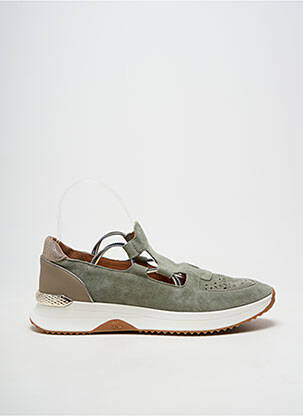 Baskets fermeture elastique talon de 4 à 6cm vert MAM'ZELLE femme