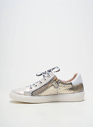 Baskets matière lisse talon plat jusqu'à 3cm gris ACEBOS femme