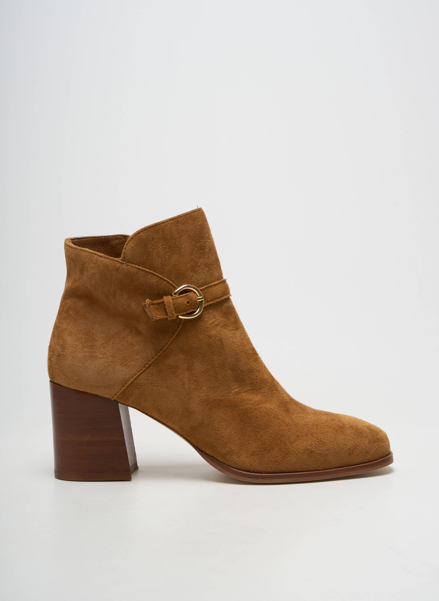 Bottines/boots matière lisse talon de 7 à 9cm marron SOFIA COSTA femme