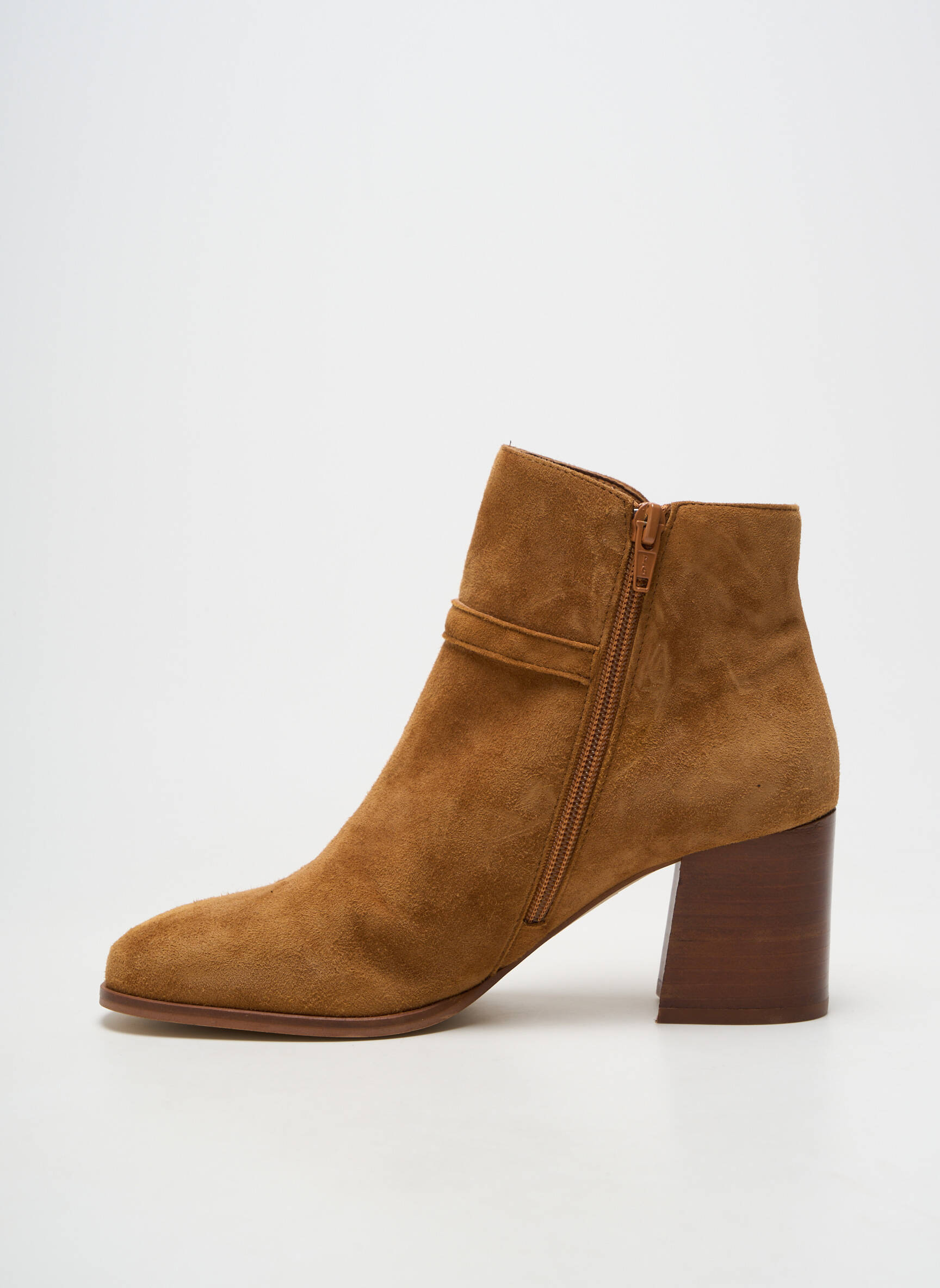 Bottines/boots matière lisse talon de 7 à 9cm marron SOFIA COSTA femme