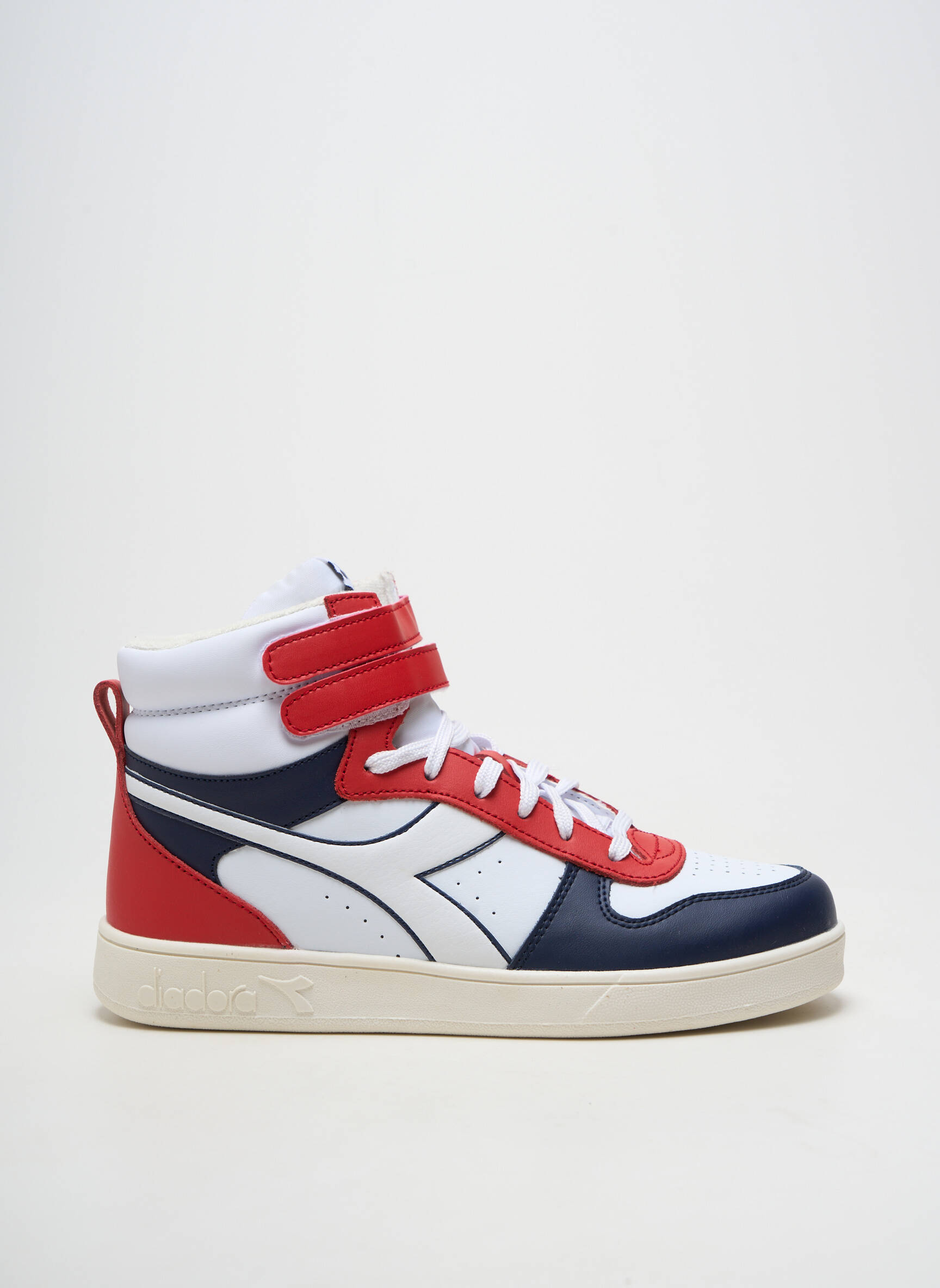 Baskets matière lisse talon plat jusqu'à 3cm rouge DIADORA femme