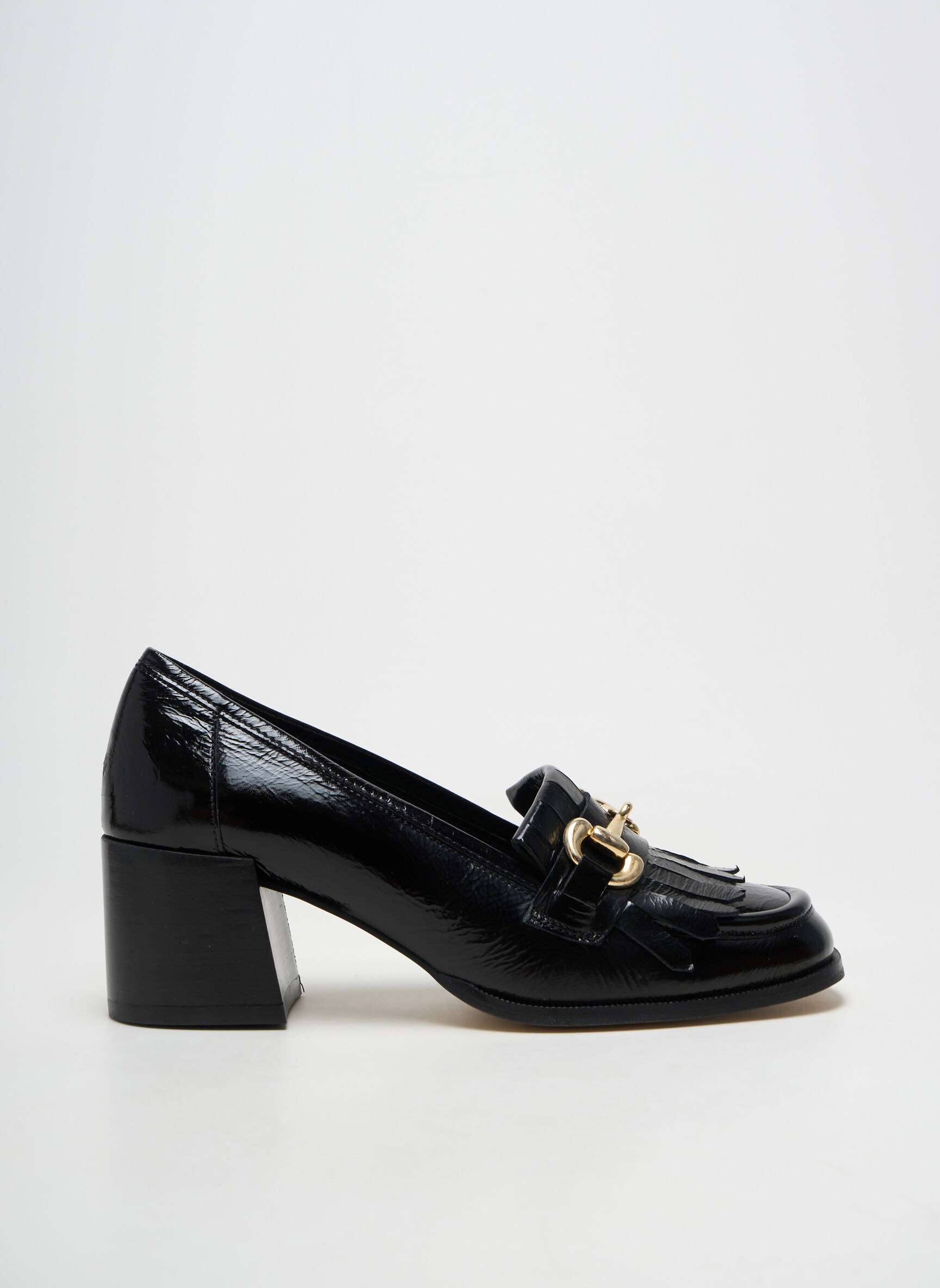 Derbies matière lisse talon de 4 à 6cm noir SOFIA COSTA femme