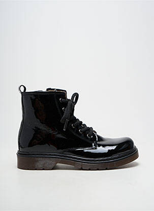Bottines/boots matière lisse talon plat jusqu'à 3cm noir ACEBOS femme