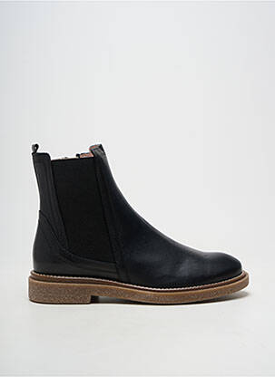 Bottines/boots matière lisse talon plat jusqu'à 3cm noir ACEBOS femme