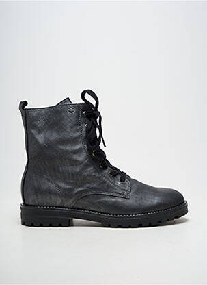 Bottines/boots matière lisse talon plat jusqu'à 3cm gris ACEBOS femme