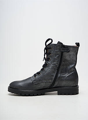 Bottines/boots matière lisse talon plat jusqu'à 3cm gris ACEBOS femme