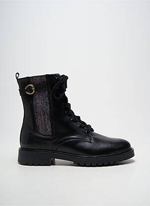 Bottines/boots matière lisse talon plat jusqu'à 3cm noir ACEBOS femme