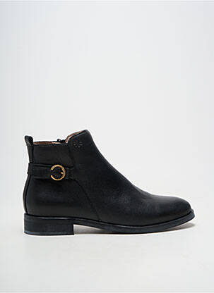 Bottes matière lisse talon plat jusqu'à 3cm noir ACEBOS femme