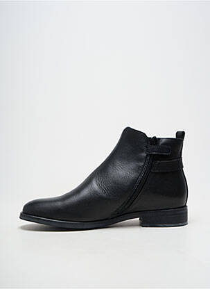 Bottes matière lisse talon plat jusqu'à 3cm noir ACEBOS femme