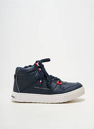 Baskets matière lisse bout rond bleu TOMMY HILFIGER garçon