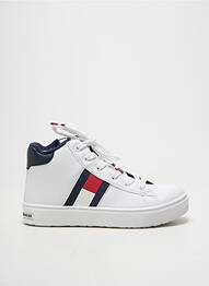 Baskets matière lisse bout rond blanc TOMMY HILFIGER garçon