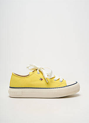 Baskets bout rond bout rond jaune TOMMY HILFIGER enfant