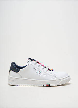 Baskets fermeture lacets bout rond blanc TOMMY HILFIGER garçon