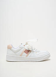 Baskets matière lisse bout rond blanc TOMMY HILFIGER fille