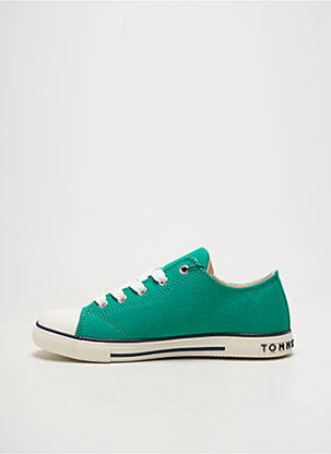 Baskets fermeture lacets bout rond vert TOMMY HILFIGER garçon