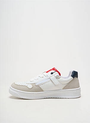 Baskets matière lisse bout rond blanc TOMMY HILFIGER garçon