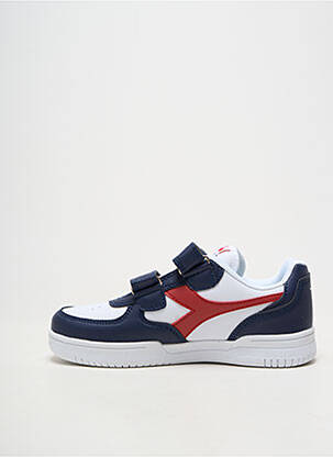 Baskets matière lisse bout rond bleu DIADORA garçon