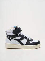 Baskets matière lisse bout rond noir DIADORA garçon
