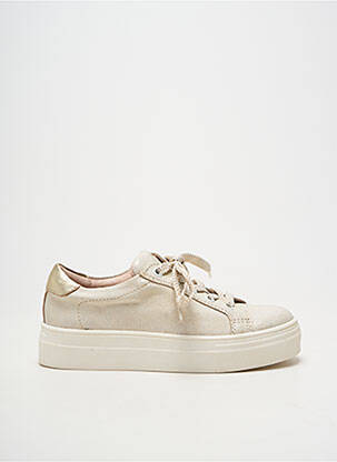 Baskets matière lisse bout rond beige ACEBOS fille
