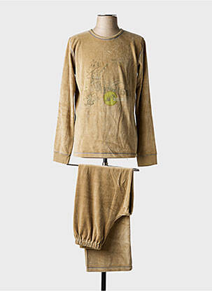 Pyjama tissage velours vert PETIT BATEAU garçon