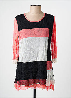 Top tissage crêpe manches 3/4 noir HALOGENE femme