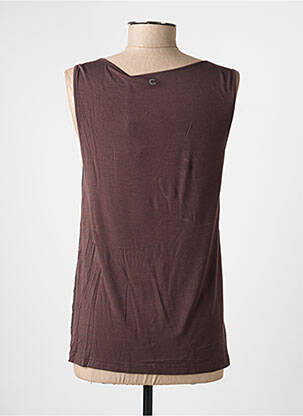 Top sans manche sans manche marron CANASPORT femme