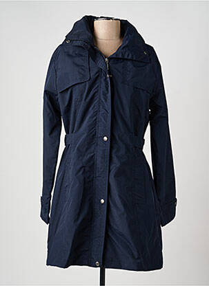 Parka manches longues a capuche bleu KALAÏS femme