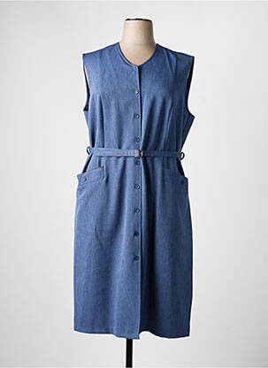 Robe mi-longue sans manche sans manche bleu 20/20 femme
