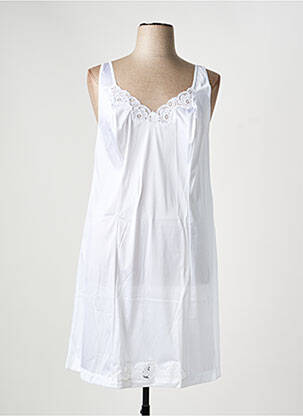 Jupon /fond de robe tissage satiné blanc ANNE DARCEY femme