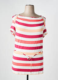 T-shirt coupe droite manches courtes rose CLAUDE DE SAIVRE femme