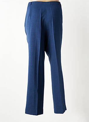 Pantalon droit fermeture zippée sous rabat boutonné taille normale bleu 20/20 femme