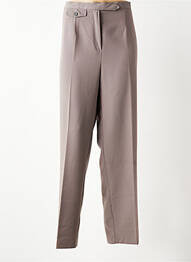 Pantalon droit stretch taille normale marron 20/20 femme