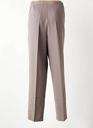 Pantalon droit stretch taille normale marron 20/20 femme