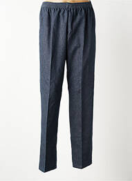 Pantalon droit stretch taille normale bleu PIERRE D'ARLANC homme