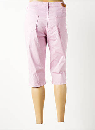 Pantacourt stretch taille normale rose LCDN femme