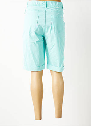 Bermuda tissage popeline taille normale vert QUATRE VINGT JOURS femme