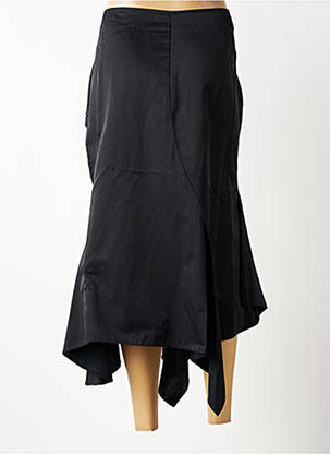 Jupe longue coupe droite noir LUCCHINI femme