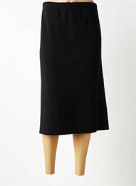 Jupe mi-longue coupe droite noir 20/20 femme